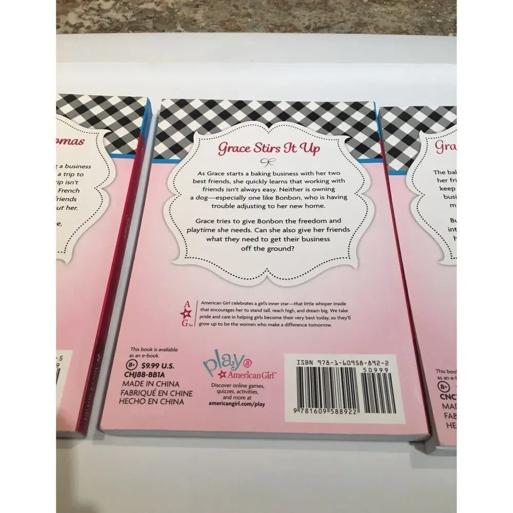 American Girl Set of 3 Grace Books - Gently Used